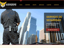 Tablet Screenshot of airbornesecurityservices.com